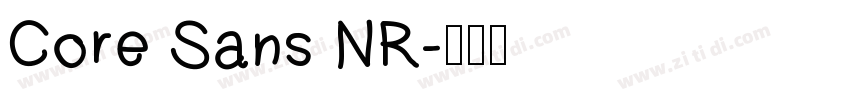 Core Sans NR字体转换